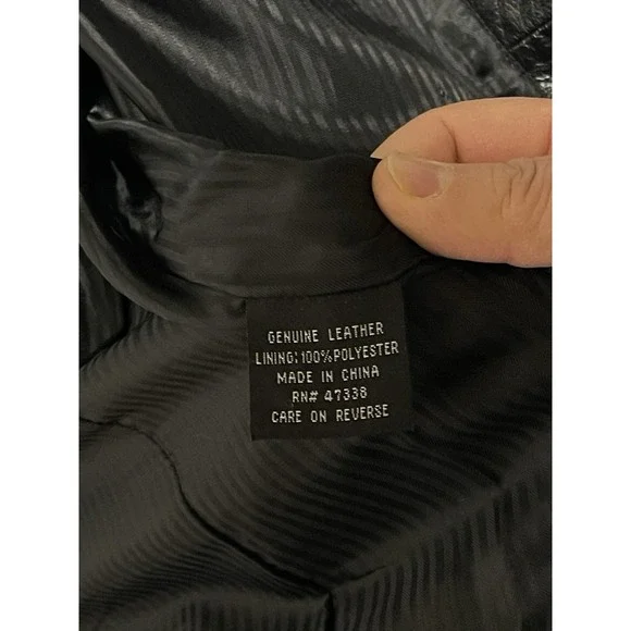 Jones New York Blazer Men 42R 44R Black City Leather Academia Casual Coat Luxury
